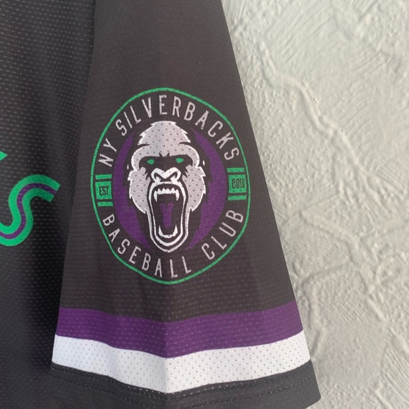 OFFICIAL NEW YORK SILVERBACKS BASEBALL JERSEY BEAST MODE GYM SIZE XL - Picture 3 of 5